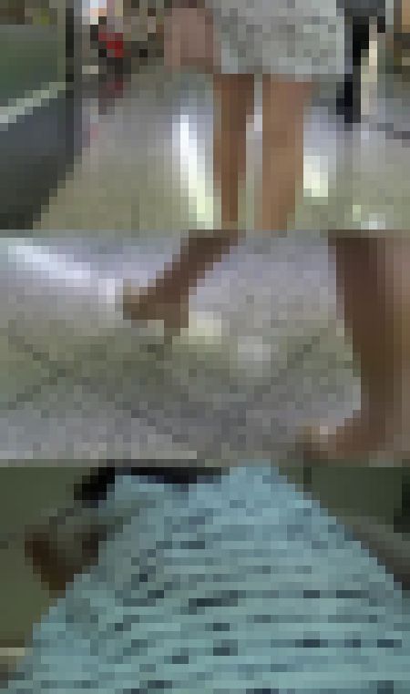 ワンピ美脚の背後に接近 サンプル画像2