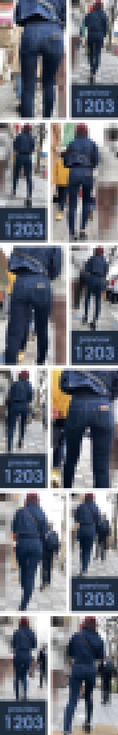 【1203】ああ…そのコーデをユニフォームにしたお店で接待されたい!ピチピチハイウエストスキニージーンズ女子(前編) サンプル画像3