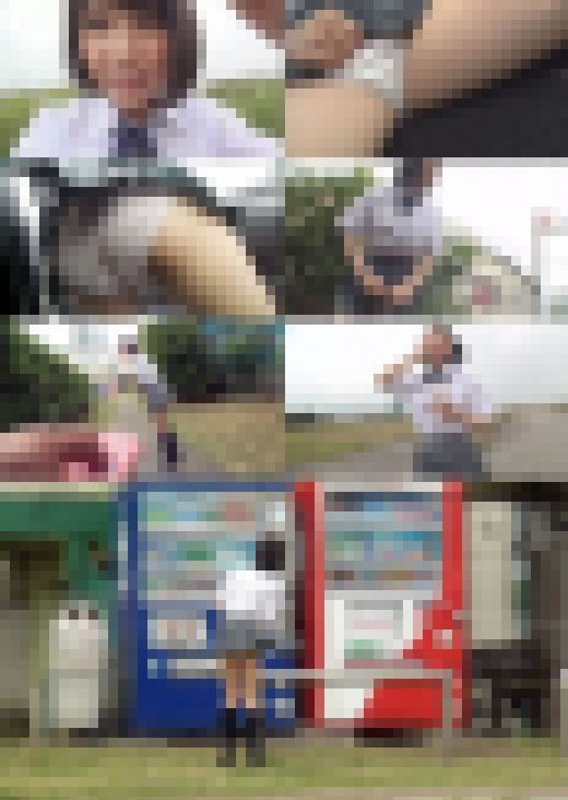 【個人撮影】爆乳の制服娘を連れ出して露○プレイ＆フェラ抜き！制服の下の巨乳が最高すぎる！〈素人〉　サンプル画像1