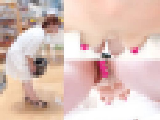 美人妻の丸見え神アングル♡ノーブラ巨乳までくっきり♡【素人／逆さ撮り】　サンプル画像1