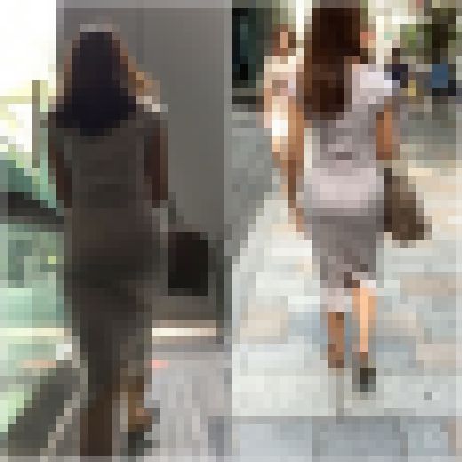 No.208「お尻だけモッコリし過ぎ　黒GAL姉さんのタイトワンピ」　サンプル画像2