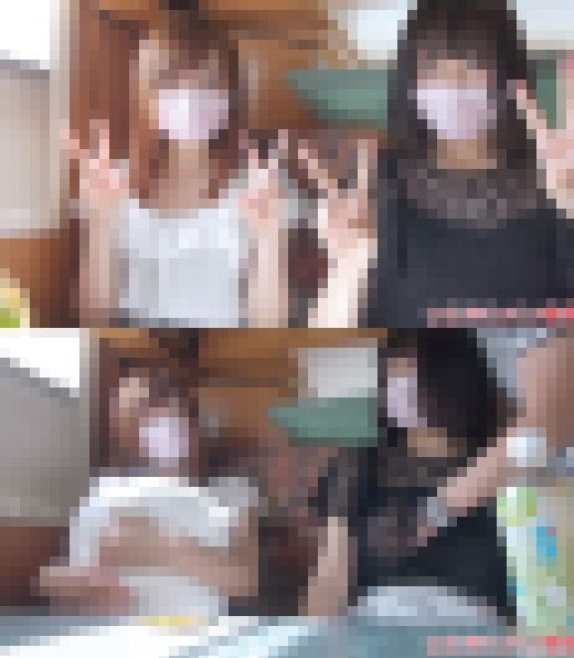 なりたてほやほやのJD二人組がお友達のお隣で赤貝から愛液垂らして何も言わずに生挿入!二人に精子を中出し!① サンプル画像1