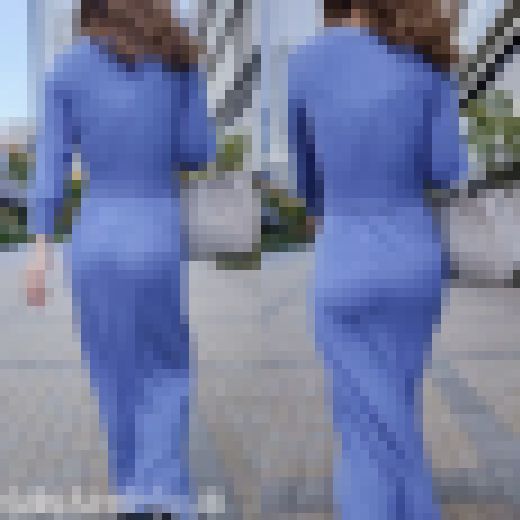 【ニットワンピ】体をくねらせるデカ尻のお姉さん サンプル画像2