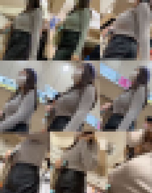 【通スピ＆スロー】ベレー帽が可愛い、ニット巨乳ヤング様に密着、接近！　サンプル画像1