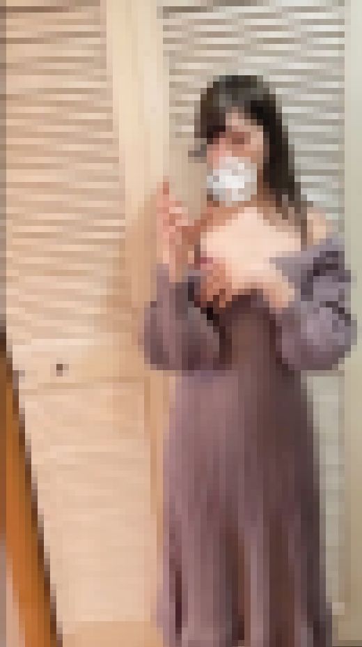 【素人】長身エロっ気ムンムン美女_ニットワンピを脱ぎ捨てクリオナでガチイキ サンプル画像1
