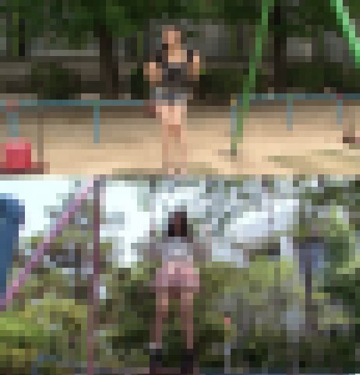 『男の夢!パンチラ映像!vol.5 ミニスカートで公園のブランコに乗る女の子6人のパンチラ』 サンプル画像1
