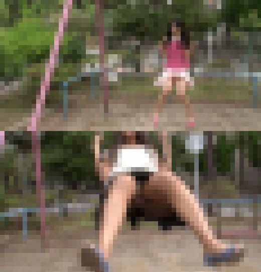 『男の夢!パンチラ映像!vol.5 ミニスカートで公園のブランコに乗る女の子6人のパンチラ』 サンプル画像2