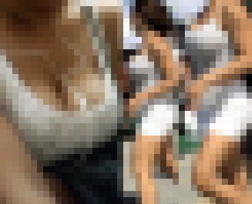 【フルHD】公園のノーブラ爆乳!乳首の突起が サンプル画像3