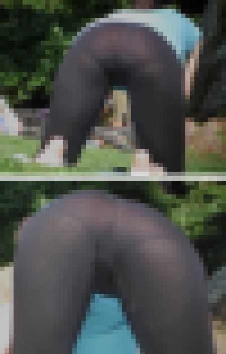 【フルHD】デカ尻パンツラインと透けパン サンプル画像3