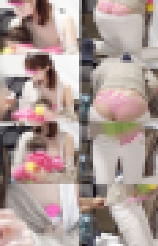 【激かわ人気ママパワーアップして再登場♥】【引っ張られてぽろり＆しゃがんでぷりりん！！危機感無すぎて心配です(；´∀　サンプル画像1