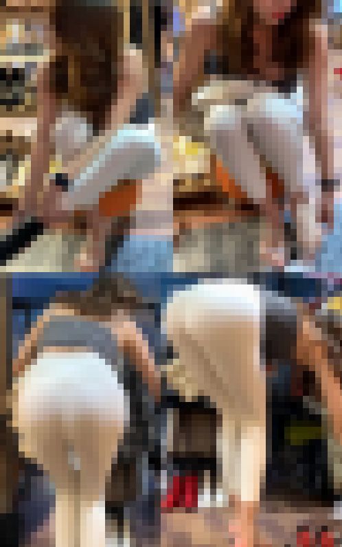 【高画質】Vol2 美人さんの巨乳の谷間とピタ尻 乳揺れ多数！　サンプル画像2