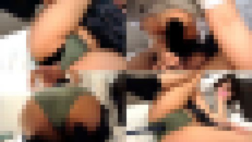 22時間着用【個人撮影】緑色が大好きなミントグリーンぱんつちゃんとパパ活_夜の観覧車でイチャラブデートシーンまで収録 サンプル画像2