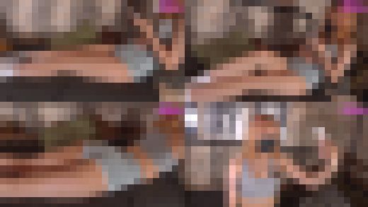 むっちり尻自慢のスポブラ女子をフェチ撮り（1） 生まれて初めてのフェチ撮影、胸の谷間ドアップ編　サンプル画像1