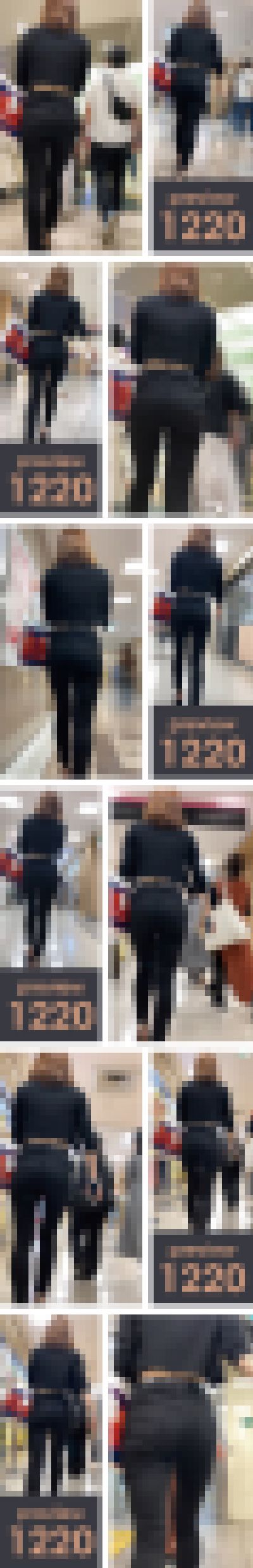 【1220】ああ…その露出した背中のくぼみからロックアイスを投入してキャーって言わせたい！ピチピチ黒スキニーパンツ女子（前編）　サンプル画像2