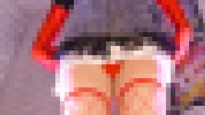 白赤コーデ、マイクロミニ&白Tバック サンプル画像3