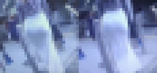 神秘的で超可愛いアイドル系美少女が純白のタイトスカート履いて美巨尻パンパンピタピタパッツンパッツンにして歩いてるよ　サンプル画像1