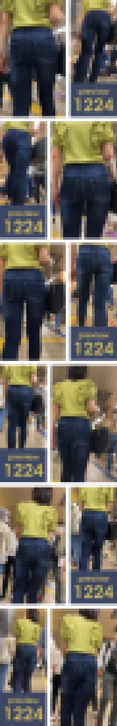 【1224】その頭部からつま先にかけてのシルエット…まるでグー○ルマップのピン！ピチピチスキニージーンズ女子（後編）　サンプル画像3