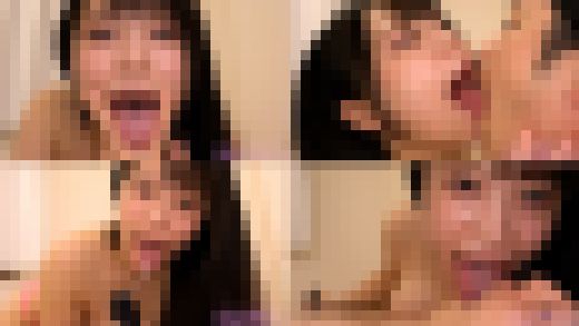 【舌フェチベロフェチ】鈴音杏夏のエロ長い舌・ベロチュー＆全身リップで手コキ射精　サンプル画像1