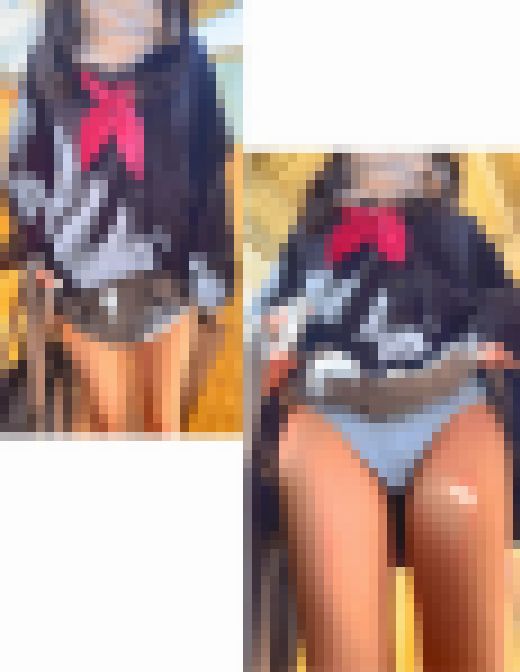 超美脚の制服女子ちゃん♡③まさかのTバック&キ〇ィちゃん♡ サンプル画像2