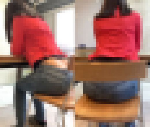 自習室のスキニーデニム尻1　サンプル画像1