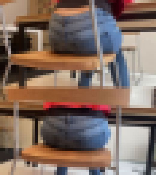 自習室のスキニーデニム尻1　サンプル画像3