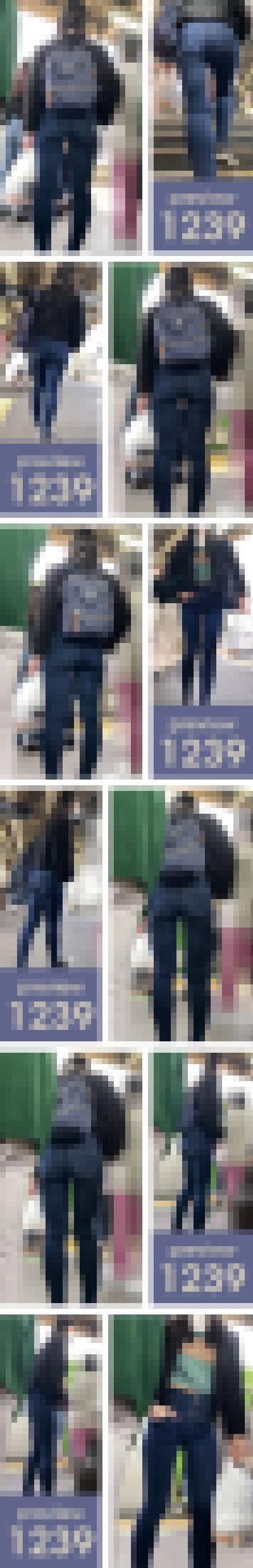 【1239】ああ…その尻ポッケの「ここをつまんでください」的目印をつまみたい！ピチピチスキニージーンズ女子　サンプル画像3