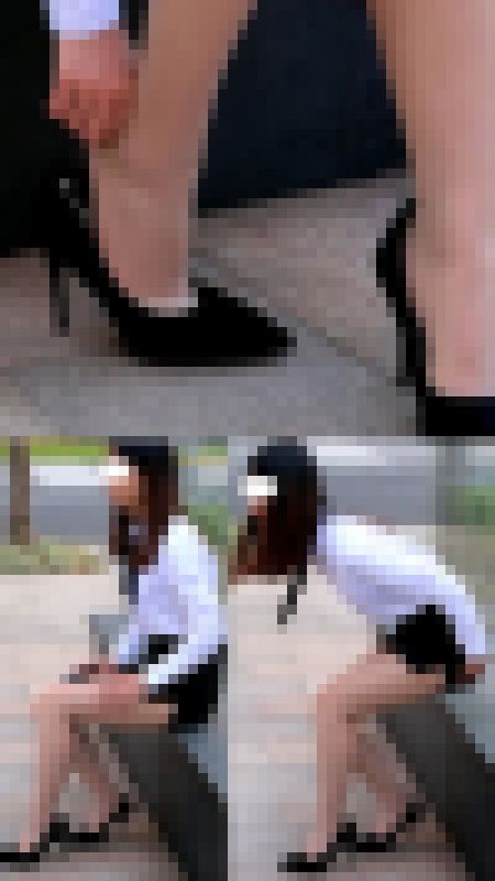 高画質 パンスト美脚ＯＬのチラ見せ！　サンプル画像3