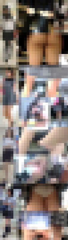 【4人SET】逆さの瞬間(めくり,お尻タッチ,Tバック,P撮15発)12,31,57,66 サンプル画像1