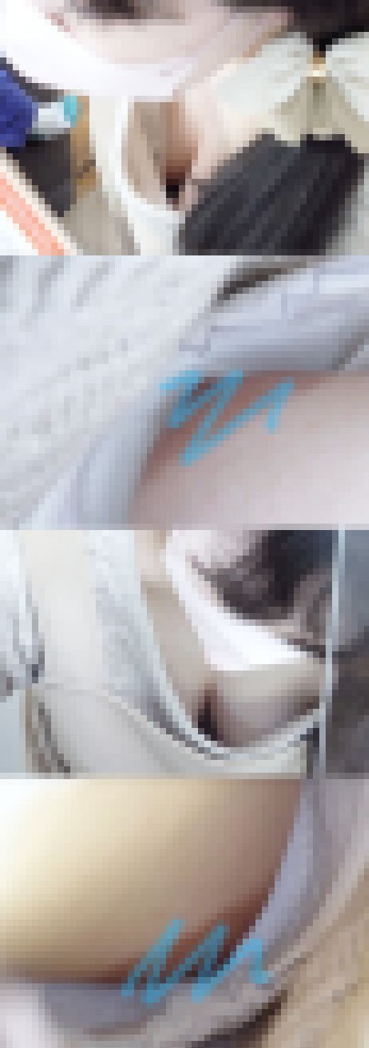 【ベビちゃん連れ美人ママ♡色白肌が美しい純白パンティー】【しごできママ♡パンスト越しのブルーレース】 サンプル画像2