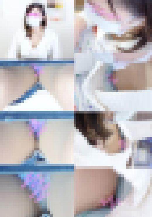【ベビちゃん連れ美人ママ♡色白肌が美しい純白パンティー】【しごできママ♡パンスト越しのブルーレース】 サンプル画像3