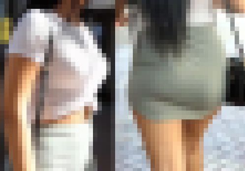 【フルHD】タイトミニが張り付くデカ尻！　サンプル画像2