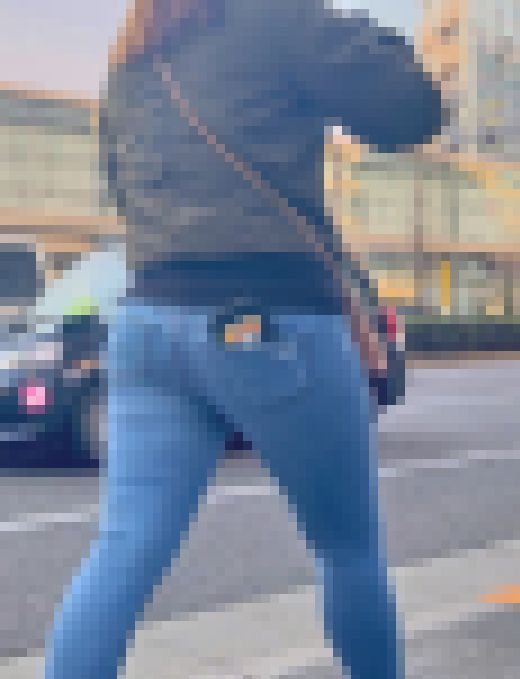 ムッチリエロボディのパッツン巨尻！はちきれそうな下半身とケツをムニュらせて男を挑発！ 下品なスキニーデニム お姉さん編　サンプル画像3