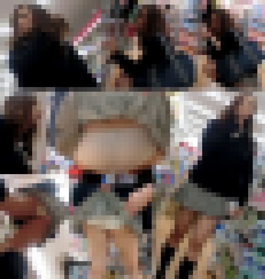 【鬼畜スカートめくり45】無防備制服ギャルがめくられ透けPもろ出し!店内で下半身丸出しめくり サンプル画像2