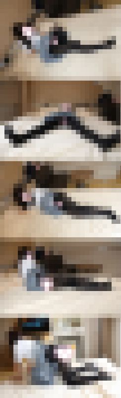 １８歳バージン女子💛スケベオヤジに騙されて顔出しパンチラ②（セーラー服+黒タイツ）１００枚　サンプル画像1