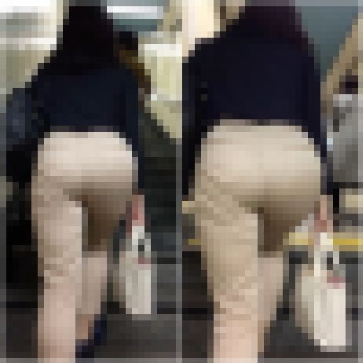 「デカいお尻を強調をフィット感抜群パンツスタイルOL」　サンプル画像1