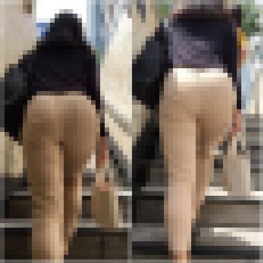 「デカいお尻を強調をフィット感抜群パンツスタイルOL」　サンプル画像2