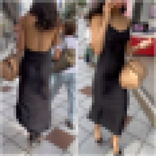《4K・高画質》「背中をぱっくり開けたファッションのGAL」 サンプル画像2