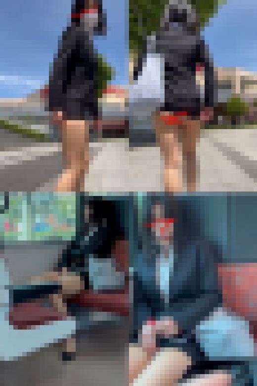 （顔モ無し）露出OLお姉さんのパンチラ&オナ☆　サンプル画像1