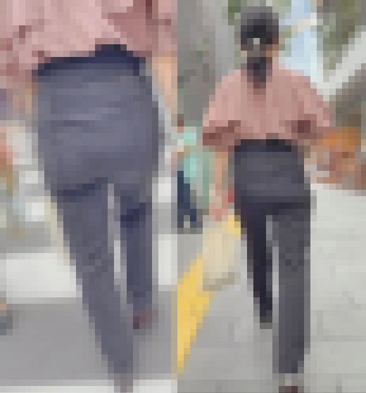 色白エロボディのパッツン巨尻!自慢のデカ尻をムニュらせつつパンティラインも見せて男を挑発!下品なパンツスーツ 事務員編 サンプル画像1