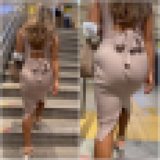 《4K・高画質》「ゴリゴリなデカ尻黒GAL!陽気なおじさんにナンパされる」 サンプル画像1