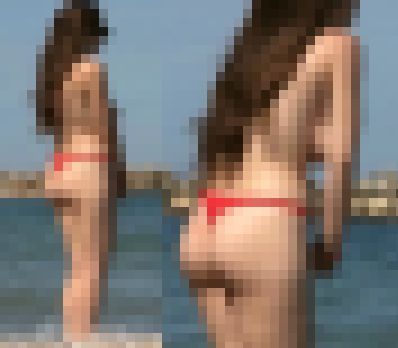 【フルHD】海水浴場で突然ブラを外して!26 ノーブラ巨乳 サンプル画像2