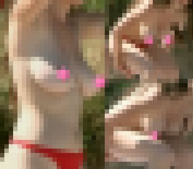 【フルHD】海水浴場で突然ブラを外して!26 ノーブラ巨乳 サンプル画像3
