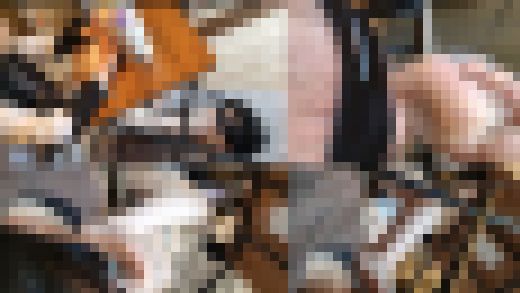 魔法少〇さなちゃんのミシンで顔面ペダル　裸足編　サンプル画像1