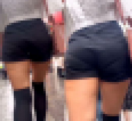 ショートパンツに生足が魅力な美女　サンプル画像2