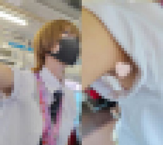 【腋毛超接写】早くも夏服解禁! 制服女子の濃厚ジョリ腋を超接写 サンプル画像1