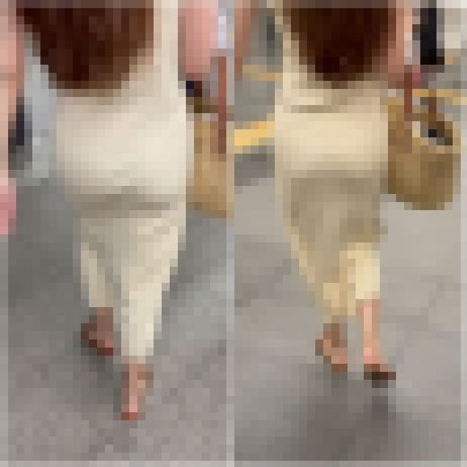 《4K・高画質》「Tバックも 夏らしいノースリーブニットワンピの美女」 サンプル画像2