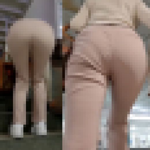 極嬢！フレアパンツギャル：超クッキリ絶景パンティーライン　サンプル画像1
