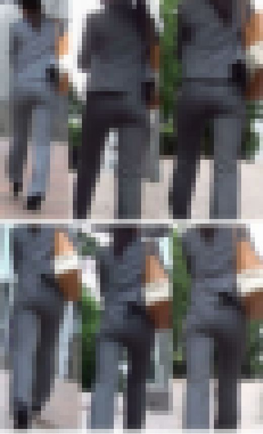 ポニーテールがいい感じのパンツスーツお姉さん　サンプル画像1