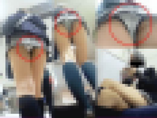 【19分2種】170cm級長身派手髪ギャルの鮮やかなP逆さ　サンプル画像1