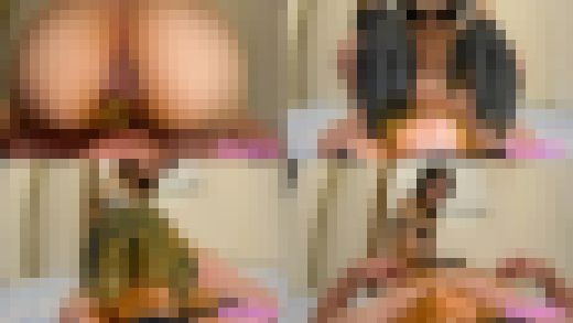 顔面に出したてのクサ～いうんこ盛られて激臭で責められながら、手コキされてイキなさい【主観アングル】【槐モナ】【スカトロ】　サンプル画像1